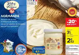 Carrefour Market Crème fraîche d'isigny a.o.p. reflets de france offre