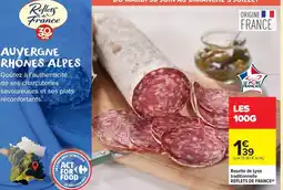 Carrefour Market Rosette de lyon traditionnelle reflets de france offre