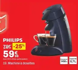 BUT PHILIPS Machine à dosettes offre