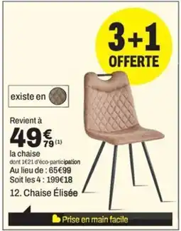 BUT Chaise Élisée offre