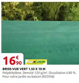 Rural Master Maxi jardin brise-vue vert 1.50 x 10 m offre