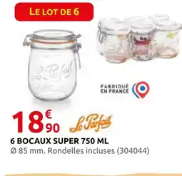Rural Master Le parfait 6 bocaux super 750 ml offre
