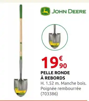 John deere pelle ronde à rebords
