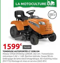 Rural Master Temver tondeuse autoportée lt 3598 gm offre
