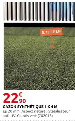 Rural Master Gazon synthétique 1 x 4 m offre