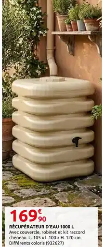 Rural Master Récupérateur d'eau 1000 l offre