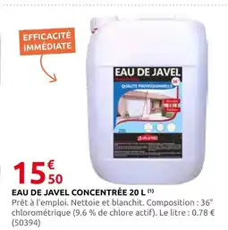 Rural Master Eau de javel concentrée 20 l offre