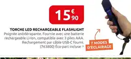 Rural Master Torche led rechargeable flashlight offre