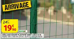 Rural Master Grillage soudé plastifié vert 1.20 x 15 m offre