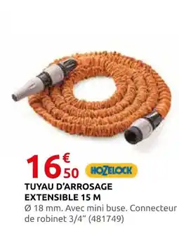 Rural Master Hozelock tuyau d'arrosage extensible 15 m offre