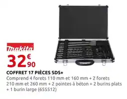 Rural Master Makita coffret 17 pièces sds+ offre