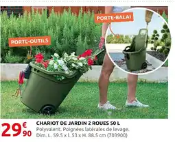 Rural Master Chariot de jardin 2 roues 50 l offre