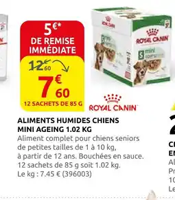 Rural Master Royal canin aliments humides chiens mini ageing 1.02 kg offre