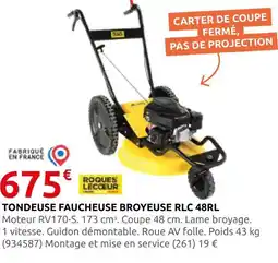 Rural Master Roques lecoeur tondeuse faucheuse broyeuse rlc 48rl offre