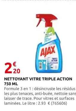 Rural Master Ajax nettoyant vitre triple action 750 ml offre