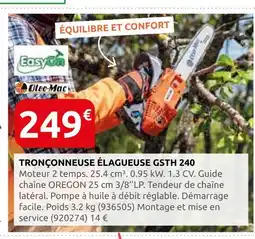 Rural Master Oleo-mac tronçonneuse élagueuse gsth 240 offre
