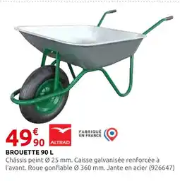 Rural Master Altrad brouette 90 l offre
