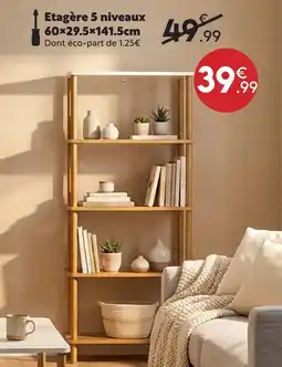 Maxi Bazar Étagère 5 niveaux offre