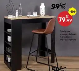 Maxi Bazar Table bar mange-debout offre