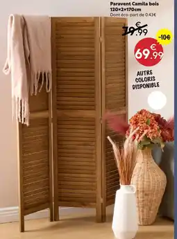 Maxi Bazar Paravent camila bois offre