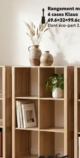 Maxi Bazar Rangement modulable 6 cases klaus offre