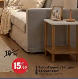 Maxi Bazar Table d'appoint 1 étagère offre