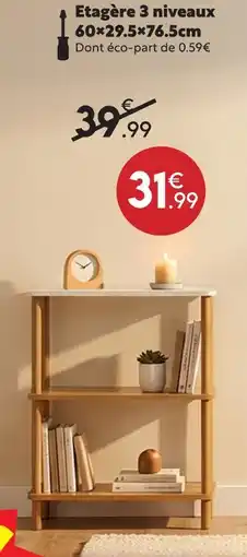 Maxi Bazar Étagère 3 niveaux offre