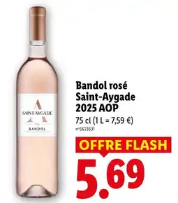 Lidl Saint-aygade bandol rosé 2025 aop offre