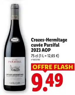 Lidl Crozes-hermitage cuvée parsifal offre