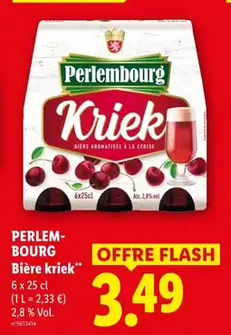 Lidl Perlembourg bière kriek offre