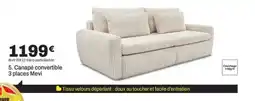BUT Canapé convertible 3 places Mevi offre