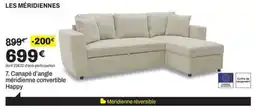 BUT Canapé d'angle méridienne convertible Happy offre