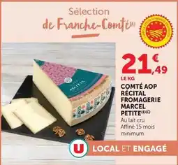 Hyper U Fromagerie marcel petite - comté aop récital offre