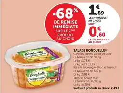 Hyper U Bonduelle - salade offre