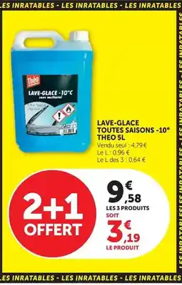 Hyper U Théo - lave-glace toutes saisons offre