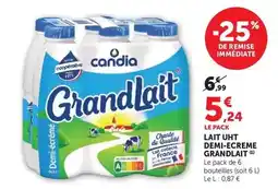 U Express Candia - lait uht demi-ecreme offre