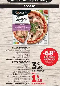 U Express Sodebo - pizza offre