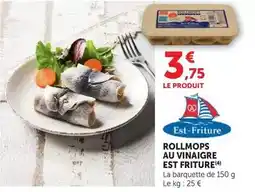 U Express Est-friture - rollmops au vinaigre offre
