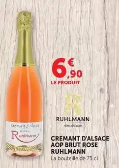 U Express Ruhlmann - cremant d'alsace aop brut rose offre