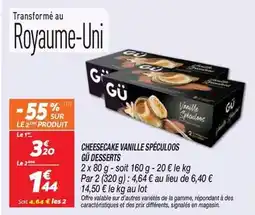 Netto Gü - cheesecake vanille spéculoos offre