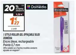 Netto Signal - 1 stylo roller gel effacable bleu offre