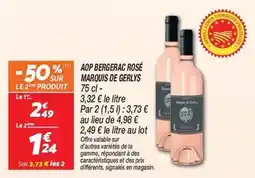 Netto Signal - aop bergerac rosé offre