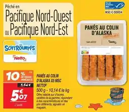 Netto Netto - paines au colin d'alaska x5 msc offre