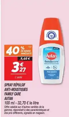 Netto Care - spray répulsif anti-moustiques family offre