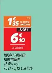 Netto Muscat premier frontignan offre