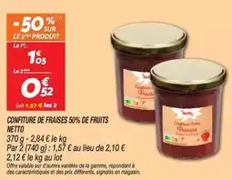 Netto Netto - comfiture de fraises 50% de fruits offre