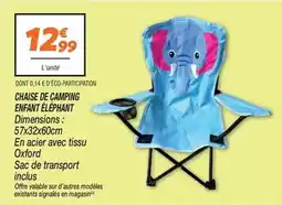 Netto Oxford - chaise de camping enfant elephant offre