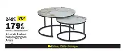 BUT Lot de 2 tables basses gigognes Anaïs offre