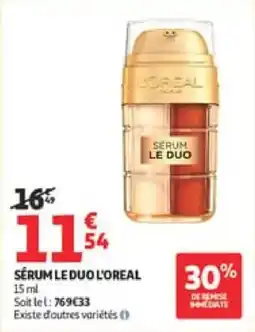 Auchan Sérum le duo l'oreal offre