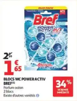 Auchan Blocs wc power activ bref offre